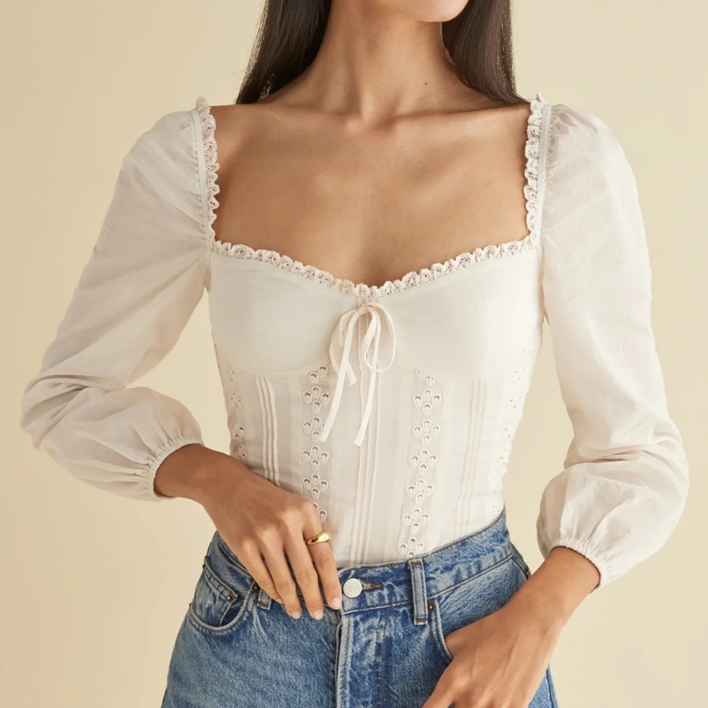 Isadora top in cream